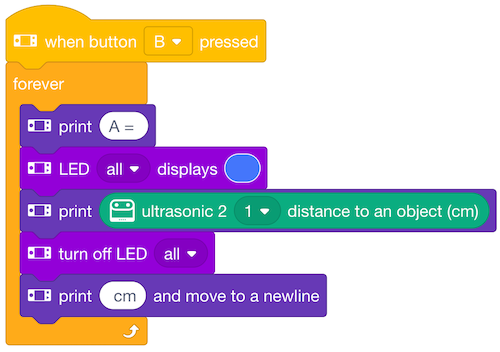 Code für Entfernungsanzeige
